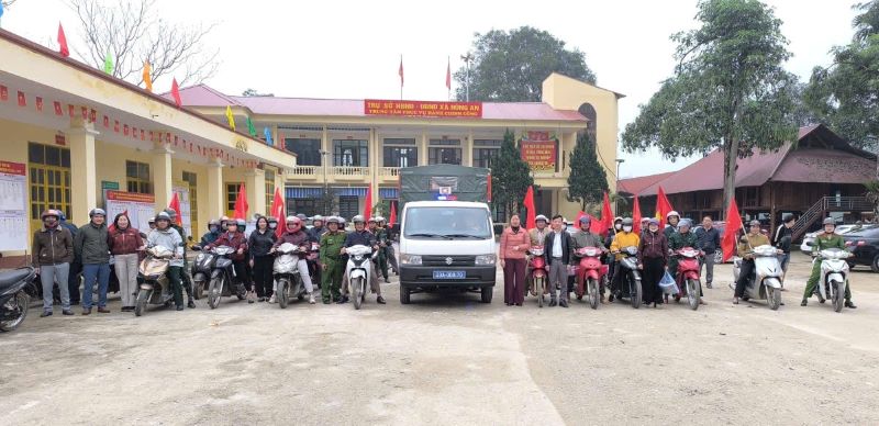 Xã Hùng An tuyên truyền lưu động đợt cao điểm chào mừng cuộc bầu cử đại biểu Quốc hội khóa XVI và đại biểu HĐND các cấp nhiệm kỳ 2026 – 2031