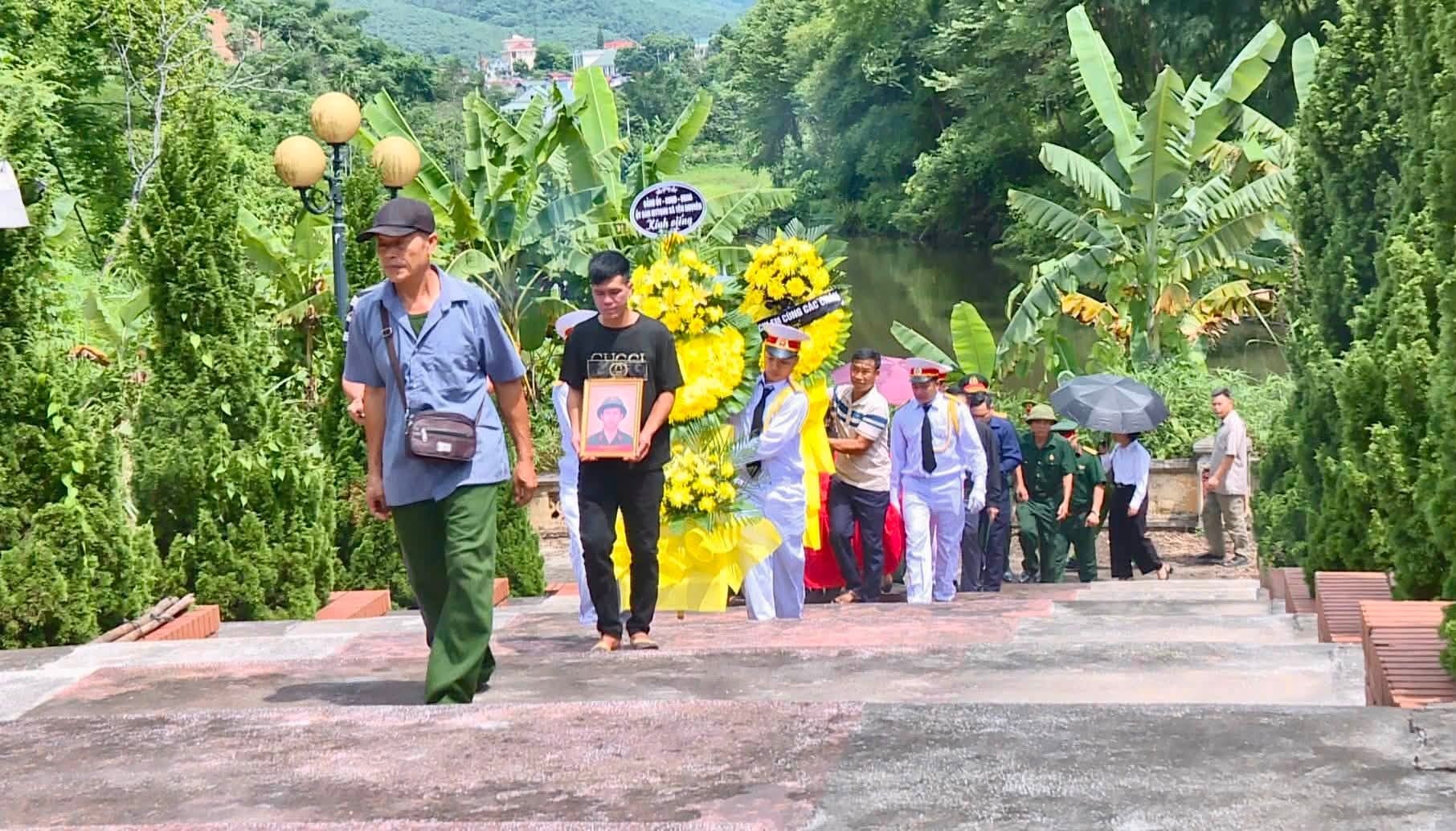 Xã Yên Nguyên tổ chức Lễ đón nhận và an táng hài cốt liệt sỹ Ma Văn Tiện