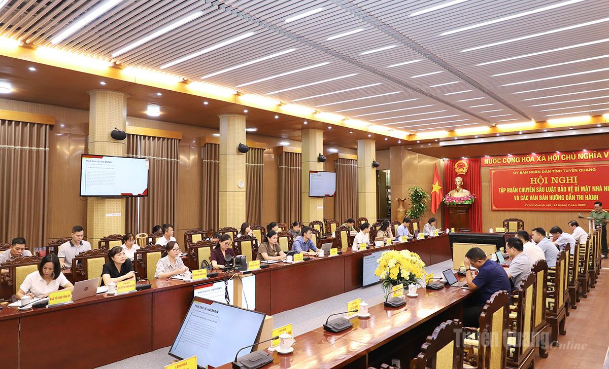 Lâm Bình tham dự hội nghị tập huấn chuyên sâu Luật bảo vệ bí mật nhà nước và các văn bản hướng dẫn thi hành