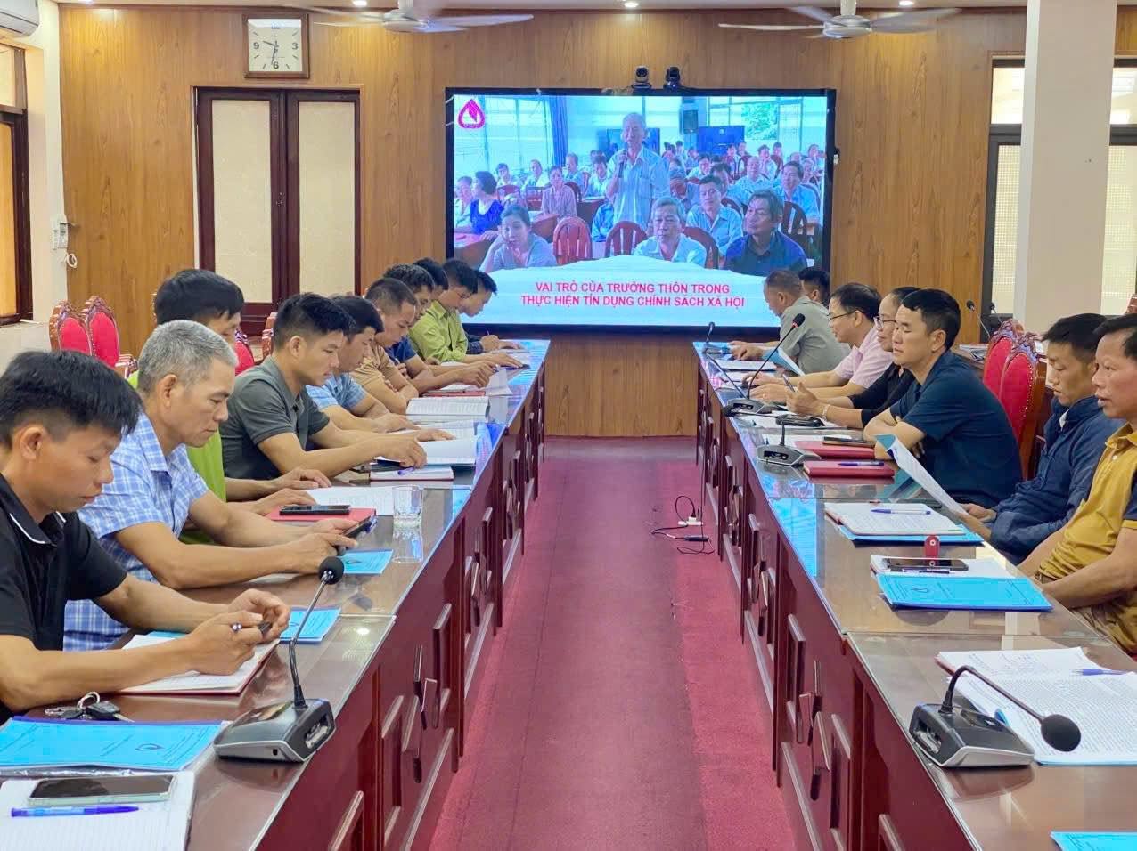 HỘI NGHỊ TẬP HUẤN NGHIỆP VỤ TÍN DỤNG CHÍNH SÁCH CHO ĐỘI NGŨ TRƯỞNG THÔN