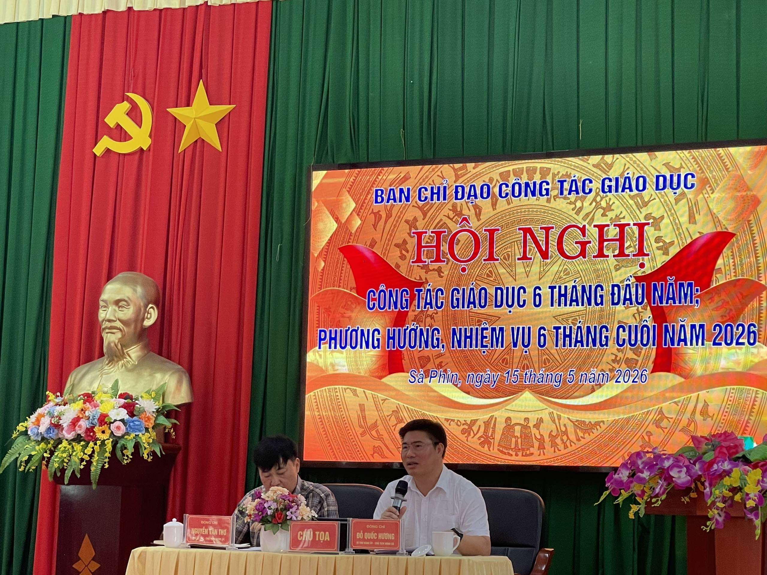 HỘI NGHỊ BAN CHỈ ĐẠO CÔNG TÁC GIÁO DỤC XÃ SÀ PHÌN ĐÁNH GIÁ KẾT QUẢ 06 THÁNG ĐẦU NĂM, TRIỂN KHAI NHIỆM VỤ 06 THÁNG CUỐI NĂM 2026 