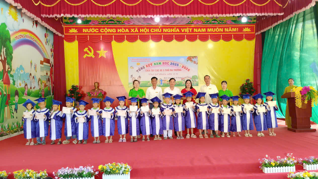 Trường Mầm non Minh Sơn tổ chức lễ tổng kết năm học 2025 2026