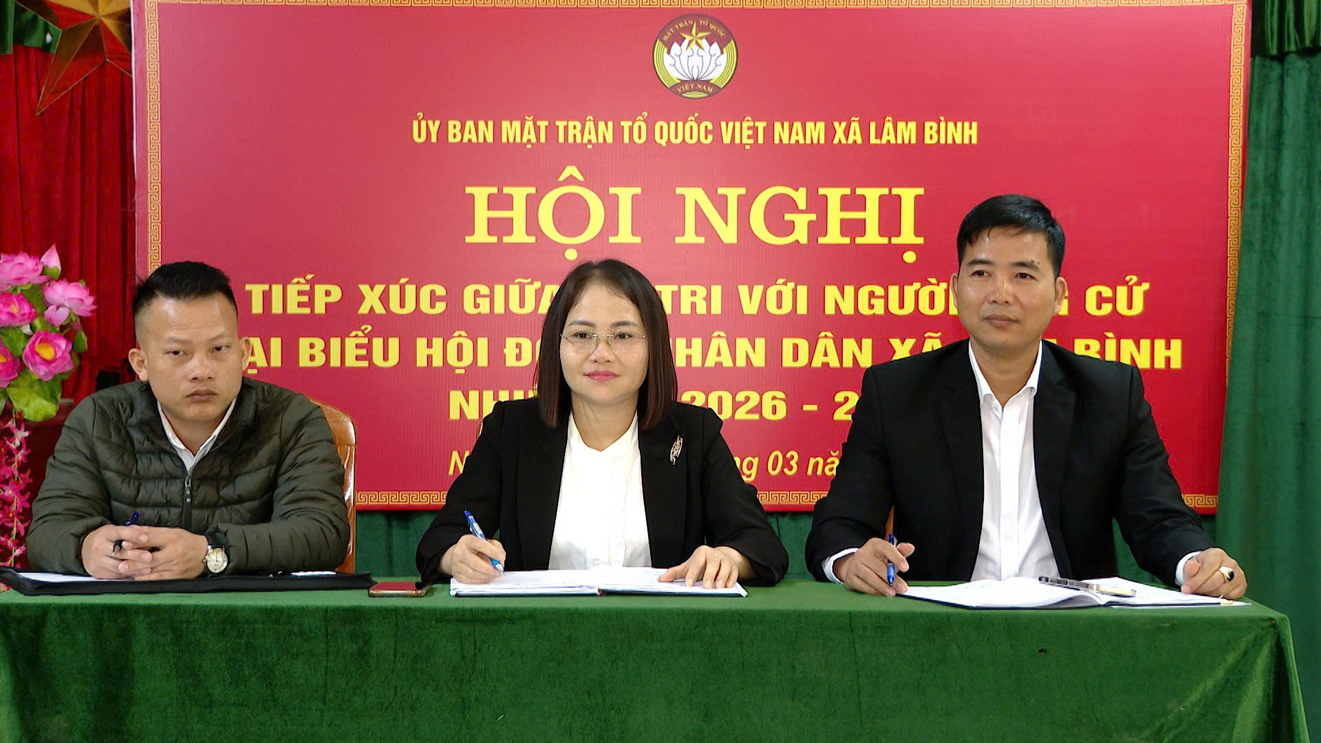 Hội nghị tiếp xúc cử tri với người ứng cử đại biểu HĐND xã Lâm Bình, nhiệm kỳ 2026–2031 tại thôn Nà Mèn