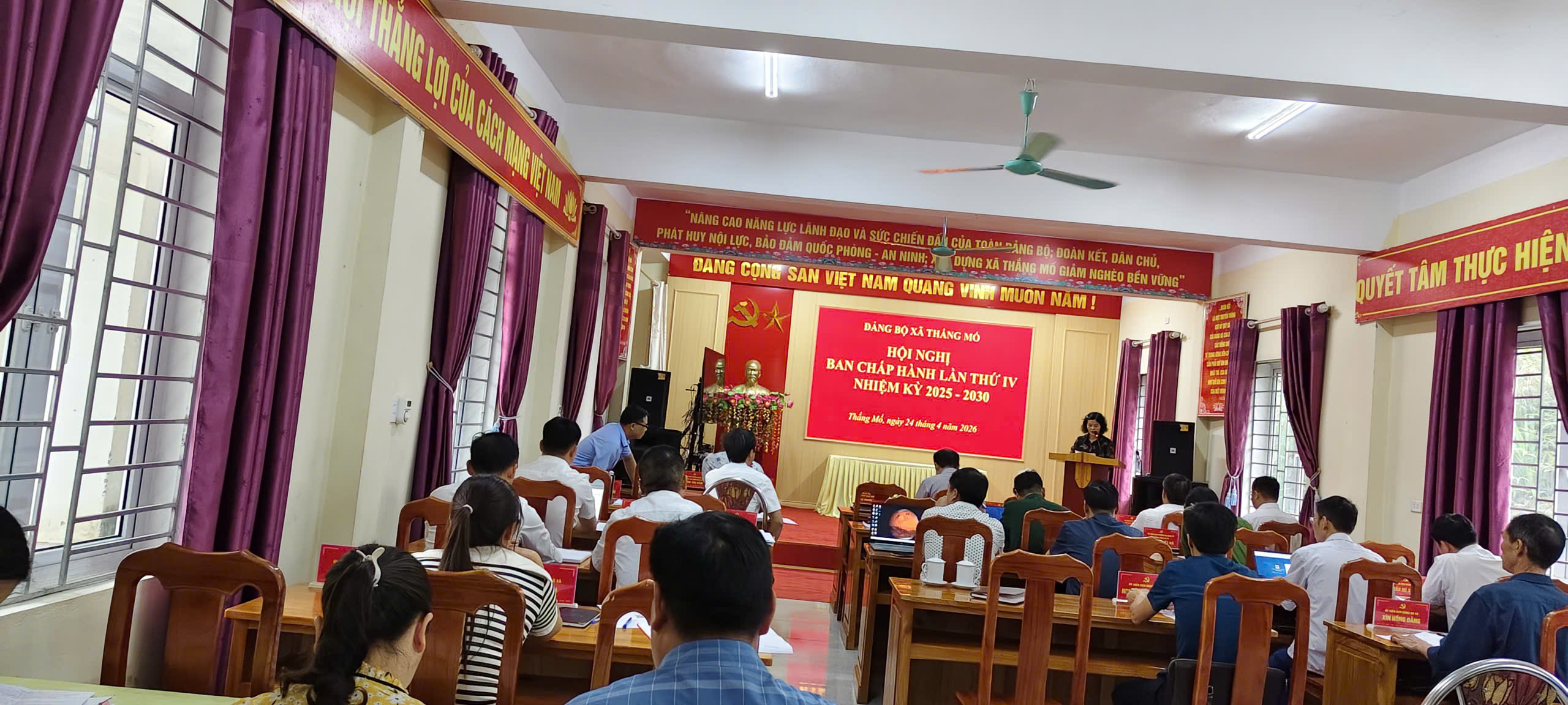 Hội nghị Ban Chấp hành Đảng bộ xã Thắng Mố lần thứ tư, nhiệm kỳ 2025 – 2030