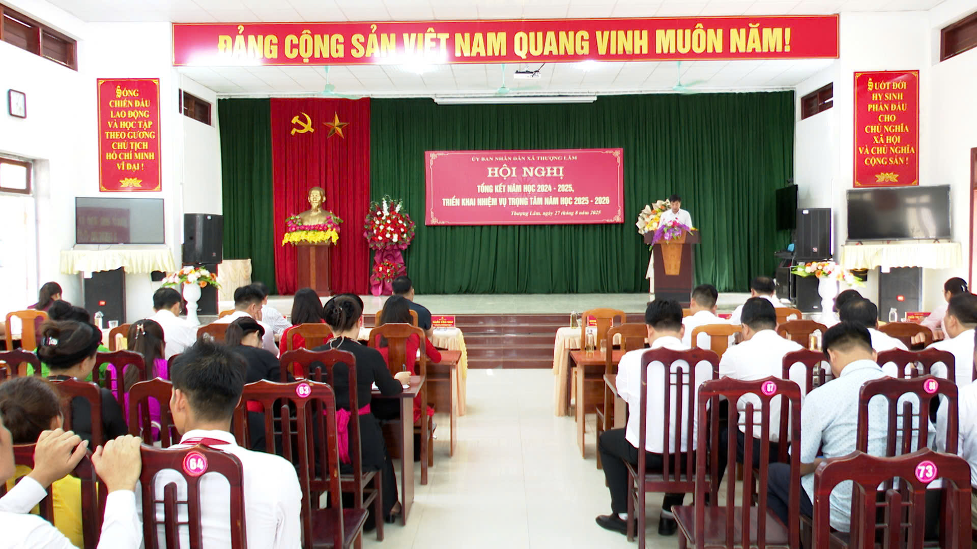 Xã Thượng Lâm tổ chức Hội nghị tổng kết năm học 2024–2025, triển khai nhiệm vụ trọng tâm năm học 2025–2026