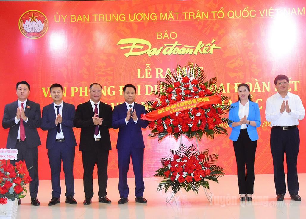 Báo Đại đoàn kết ra mắt Văn phòng đại diện khu vực miền núi phía Bắc tại Tuyên Quang