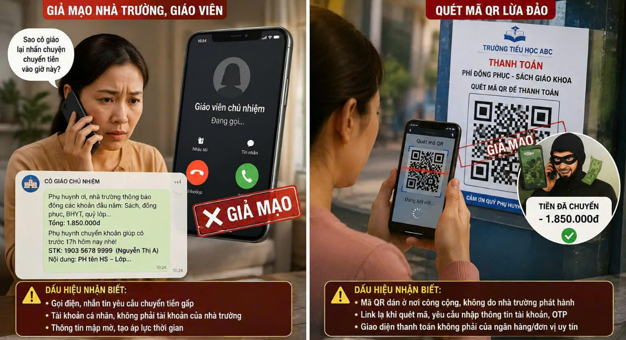 CẢNH GIÁC CHIÊU TRÒ LỪA ĐẢO MÙA TỰU TRƯỜNG: PHỤ HUYNH VÀ HỌC SINH CẦN NÂNG CAO CẢNH GIÁC