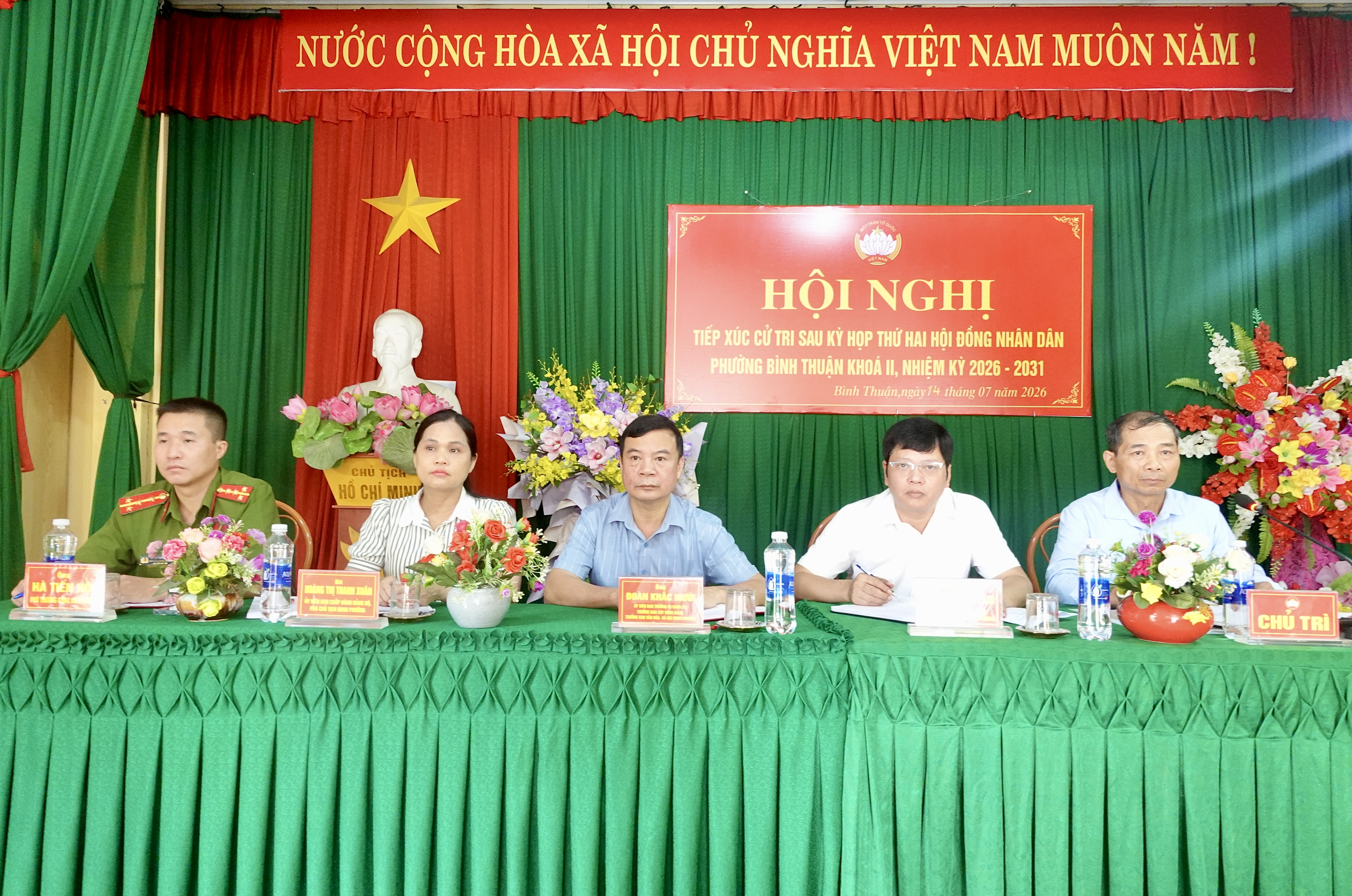 TỔ ĐẠI BIỂU SỐ 01 HĐND PHƯỜNG BÌNH THUẬN TIẾP XÚC CỬ TRI SAU KỲ HỌP THỨ HAI HĐND PHƯỜNG KHÓA II, NHIỆM KỲ 2026 - 2031