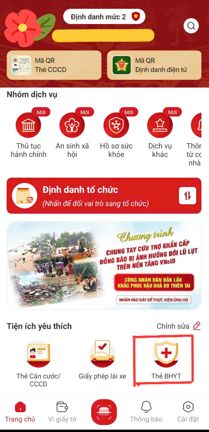 BẢO HIỂM XÃ HỘI CƠ SỞ HÀ GIANG HƯỚNG DẪN CẬP NHẬT THỜI HẠN THẺ BHYT TRÊN ỨNG DỤNG VNEID