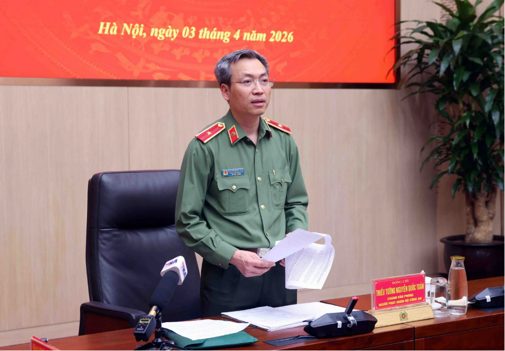 NGƯỜI PHÁT NGÔN BỘ CÔNG AN THÔNG TIN VỀ KẾT QUẢ THỰC HIỆN ĐỢT CAO ĐIỂM TẤN CÔNG, TRẤN ÁP TỘI PHẠM VÀ CÔNG TÁC XÂY DỰNG, HOÀN THIỆN PHÁP LUẬT