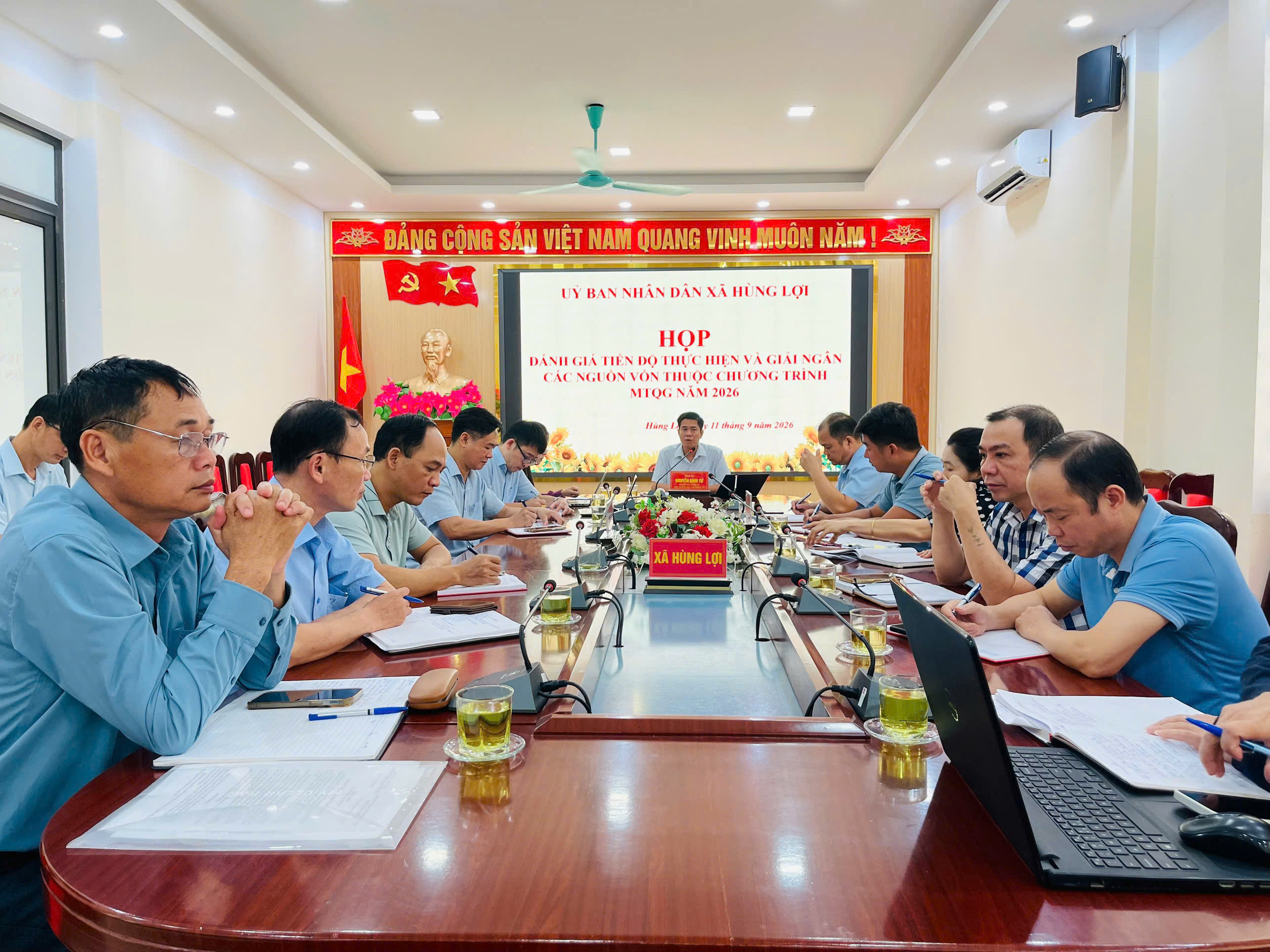 HÙNG LỢI ĐÁNH GIÁ TIẾN ĐỘ THỰC HIỆN VÀ GIẢI NGÂN CÁC NGUỒN VỐN THUỘC CHƯƠNG TRÌNH MỤC TIÊU QUỐC GIA NĂM 2026