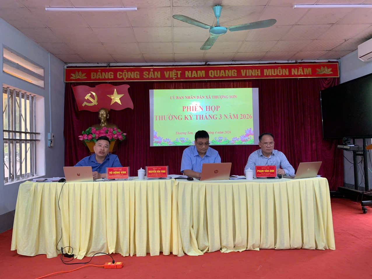  Phiên họp thường kỳ tháng 3 năm 2026 của UBND xã Thượng Sơn