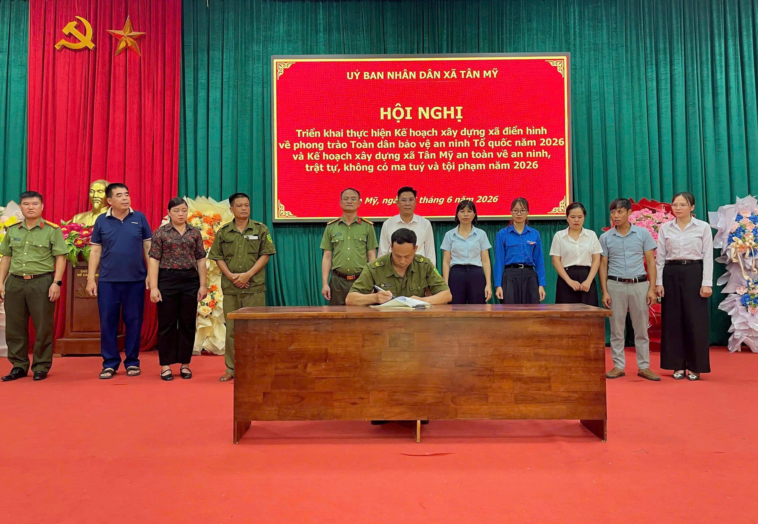 XÃ TÂN MỸ QUYẾT TÂM XÂY DỰNG ĐỊA BÀN AN TOÀN, KHÔNG CÓ MA TÚY VÀ TỘI PHẠM! 