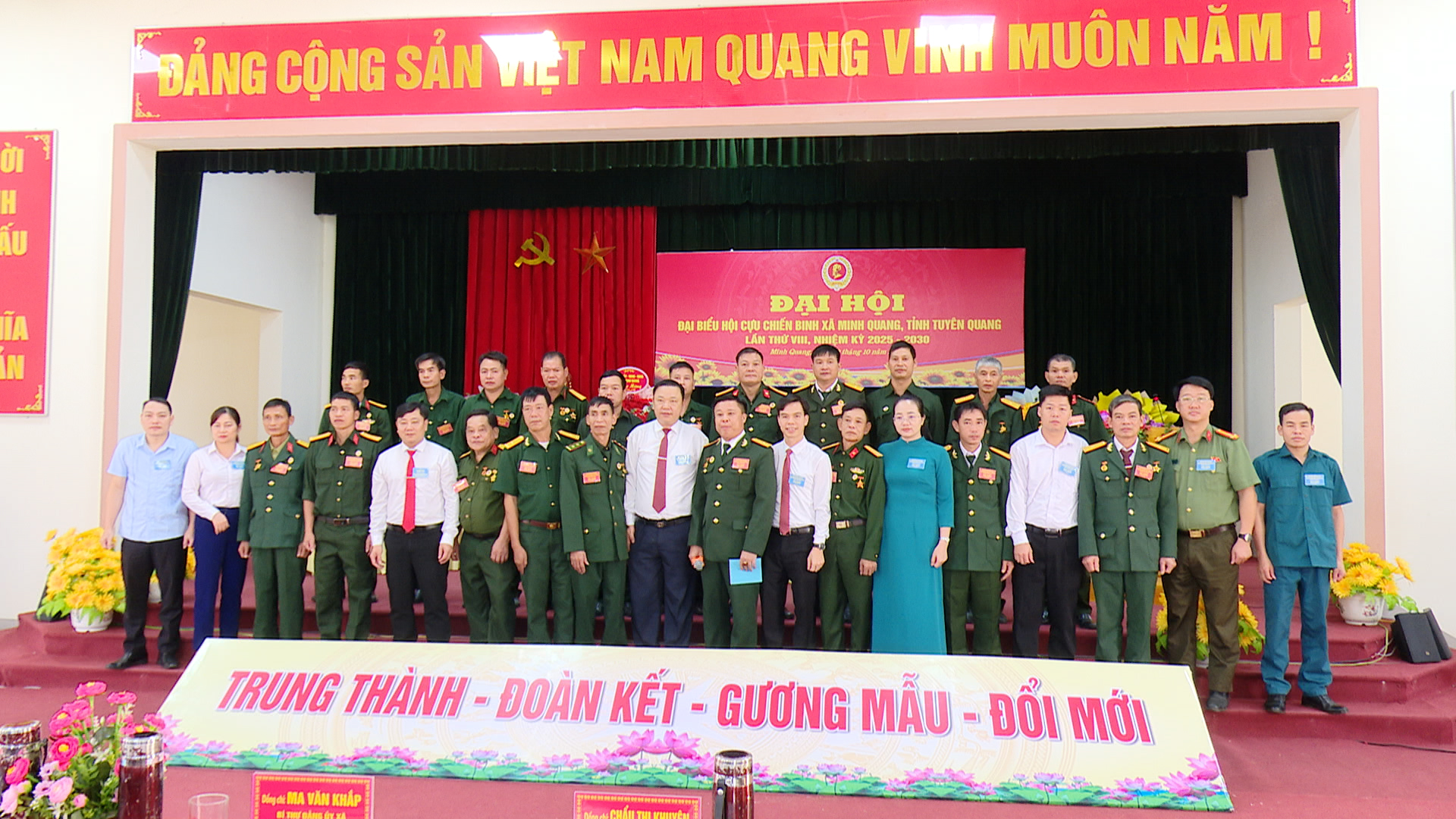 Đại hội đại biểu Hội Cựu Chiến binh xã Minh Quang lần thứ VIII,  nhiệm Kỳ 2025 – 2030