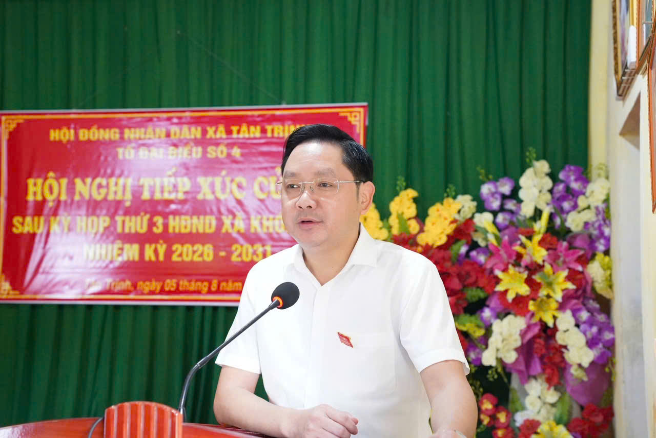TỔ ĐẠI BIỂU SỐ 4 HĐND XÃ TÂN TRỊNH TIẾP XÚC CỬ TRI SAU KỲ HỌP THỨ 3, KHÓA XXIII, NHIỆM KỲ 2026–2031