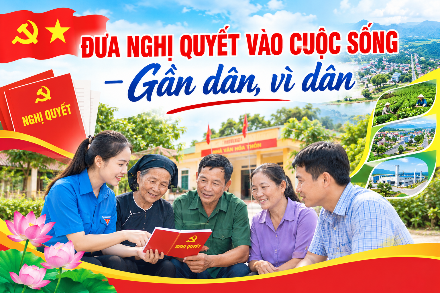 ĐƯA NGHỊ QUYẾT VÀO CUỘC SỐNG – GẦN DÂN, VÌ DÂN