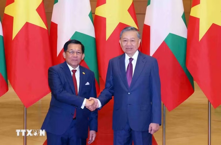 Tổng Bí thư, Chủ tịch nước Tô Lâm hội đàm với Tổng thống Myanmar Min Aung Hlaing