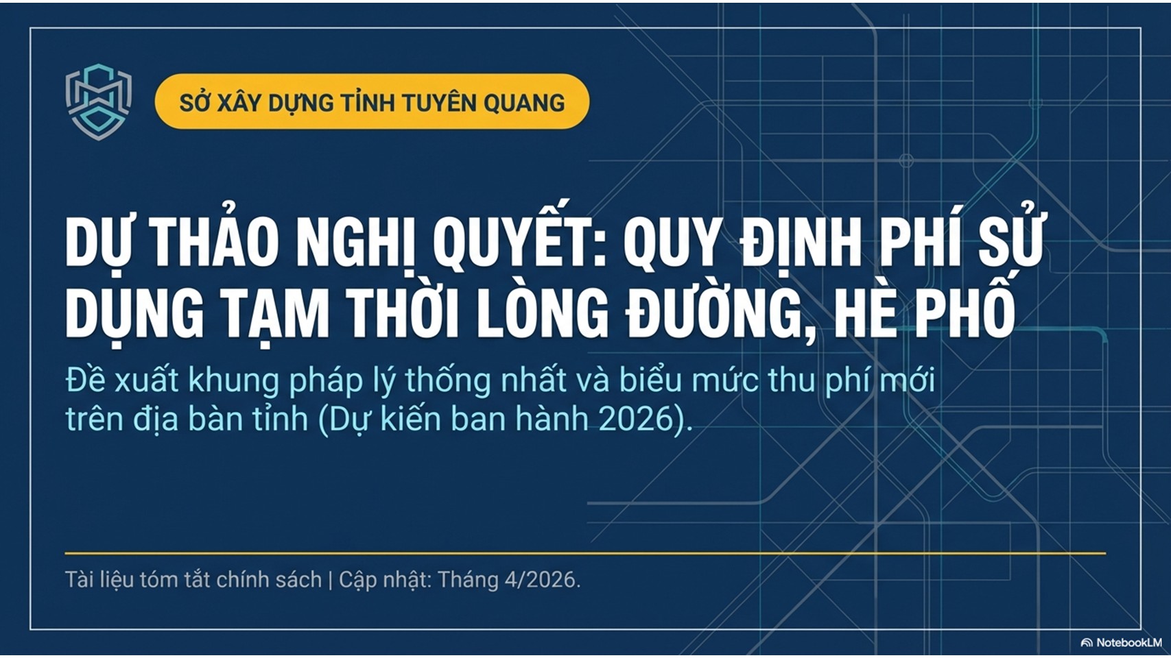 hoàn thiện cơ chế thu phí sử dụng tạm thời lòng đường, hè phố