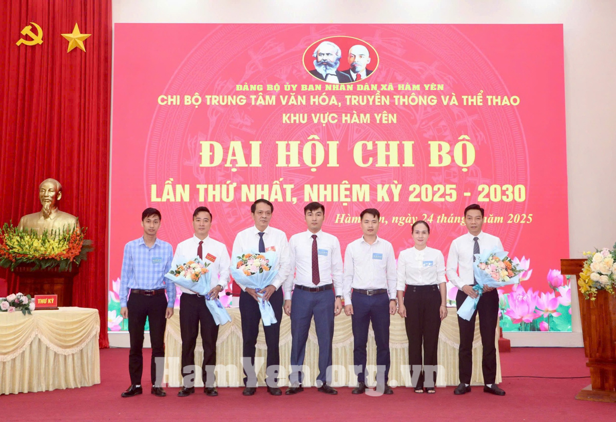 Chi bộ Trung tâm Văn hóa, Truyền thông và Thể thao khu vực Hàm Yên tổ chức Đại hội Chi bộ lần thứ I, nhiệm kỳ 2025 – 2030