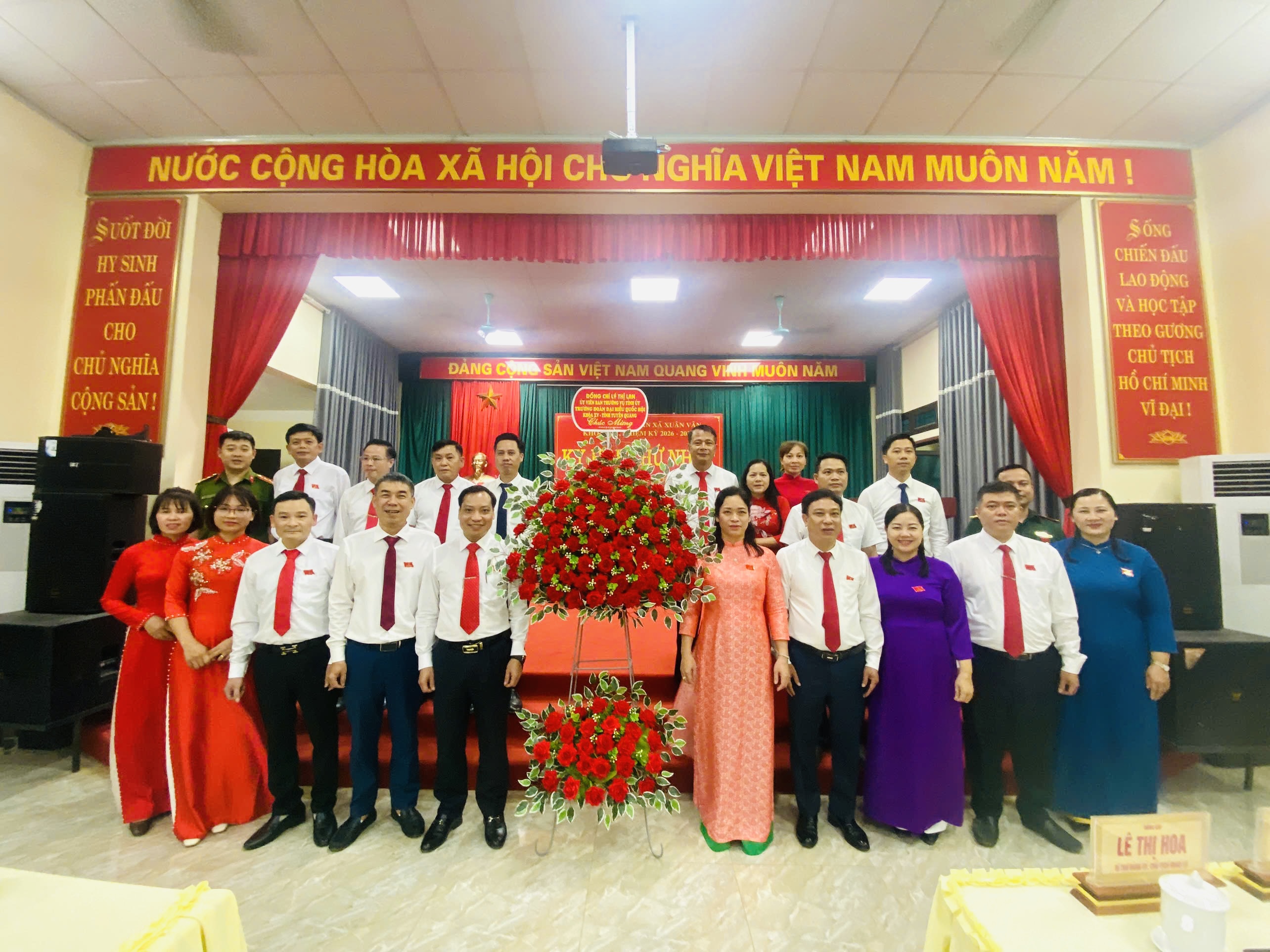 Kỳ họp thứ nhất HĐND xã Xuân Vân khóa XXI nhiệm kỳ 2026 – 2031 thành công tốt đẹp.