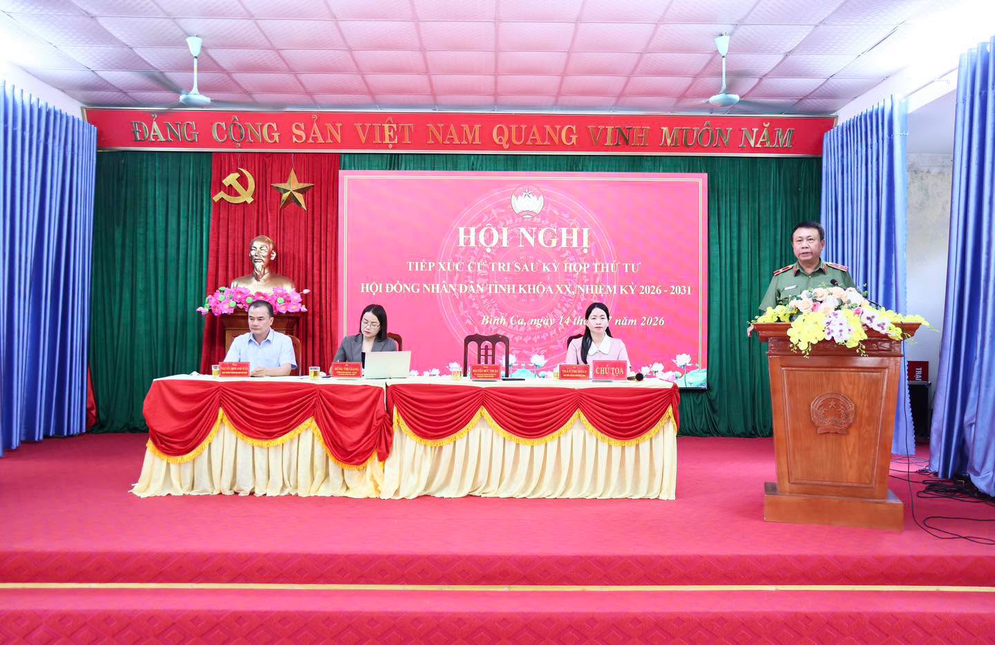 TỔ ĐẠI BIỂU SỐ 07 HĐND TỈNH TUYÊN QUANG TIẾP XÚC CỬ TRI TẠI XÃ BÌNH CA