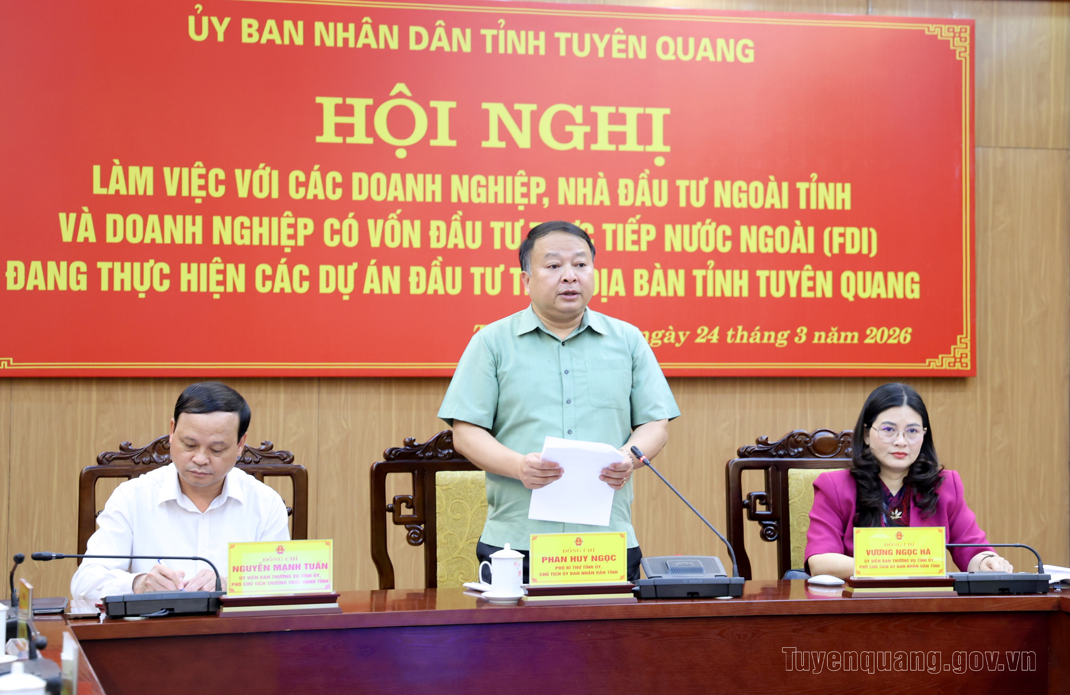 Chủ tịch UBND tỉnh Phan Huy Ngọc: Lấy sự hài lòng của doanh nghiệp và nhà đầu tư làm thước đo hiệu quả công việc