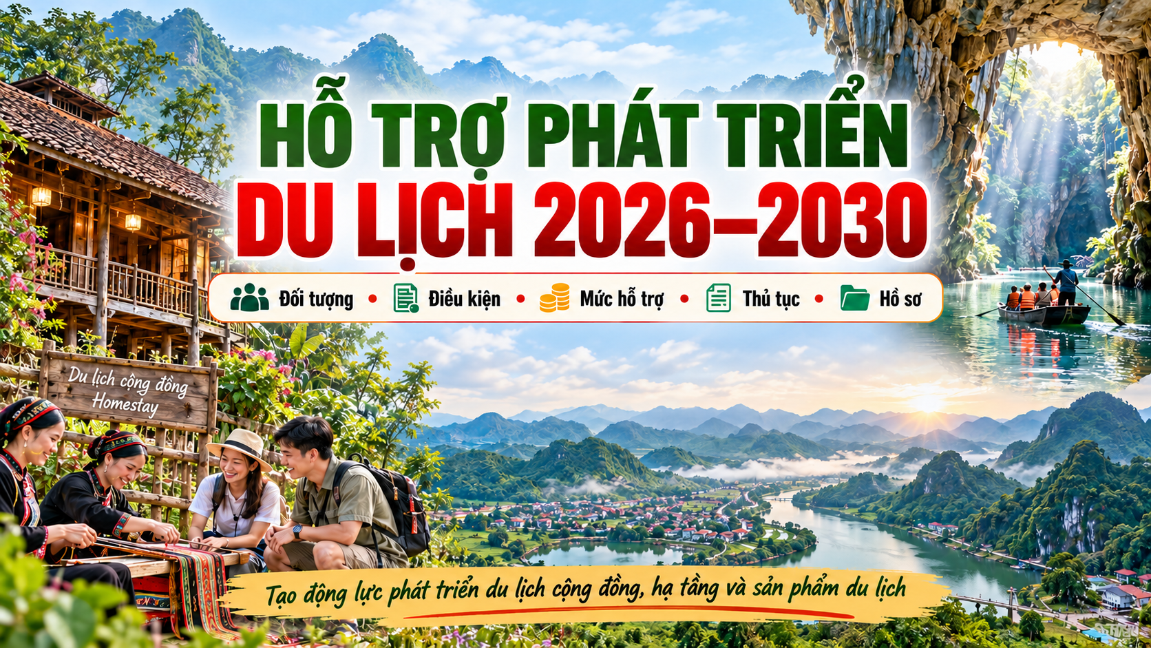 CHÍNH SÁCH HỖ TRỢ PHÁT TRIỂN DU LỊCH GIAI ĐOẠN 2026 – 2030: NHIỀU MỨC HỖ TRỢ LÊN ĐẾN 400 TRIỆU ĐỒNG