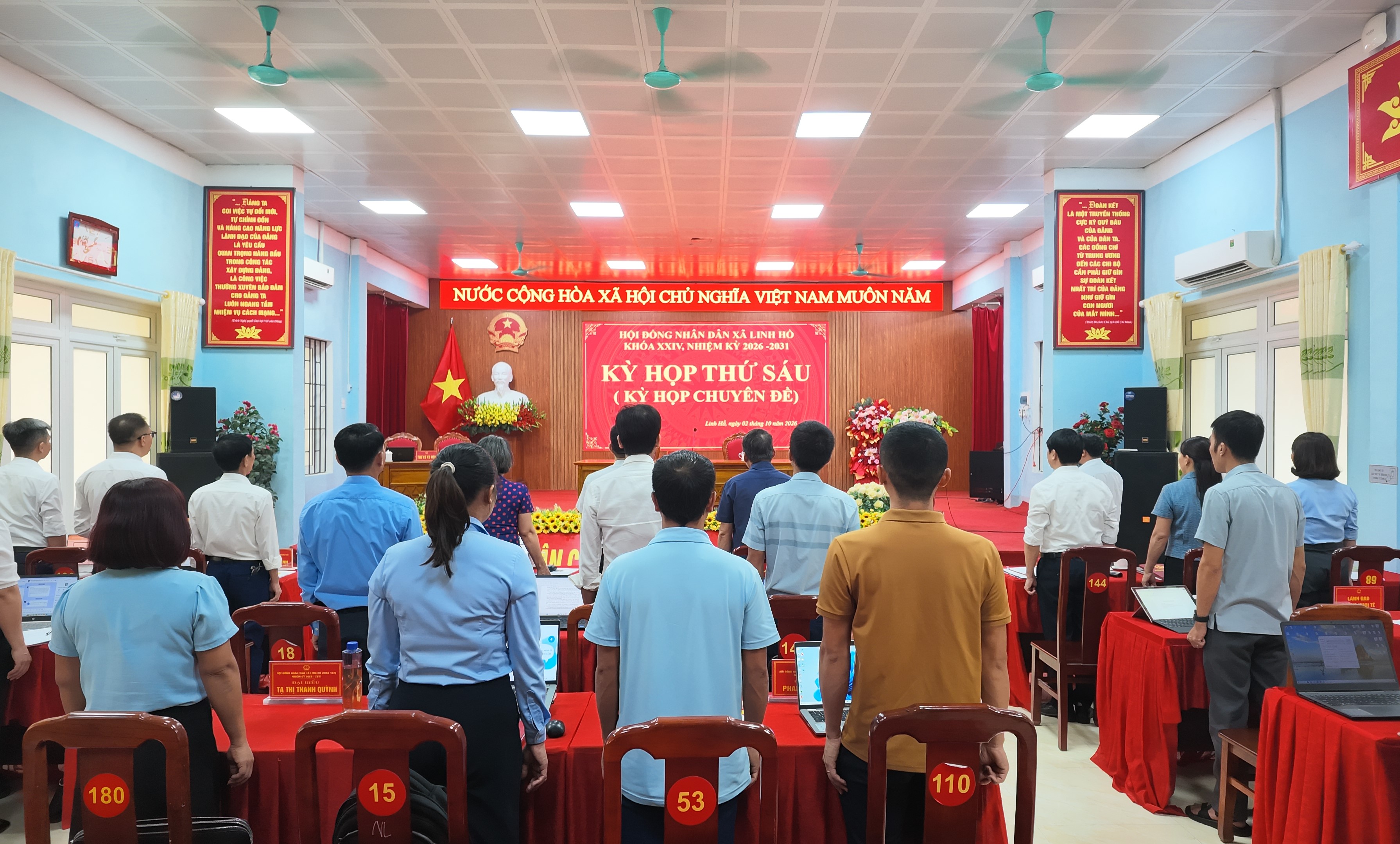 HĐND xã Linh Hồ tổ chức Kỳ họp thứ sáu (kỳ họp chuyên đề), khóa XXIV, nhiệm kỳ 2026–2031