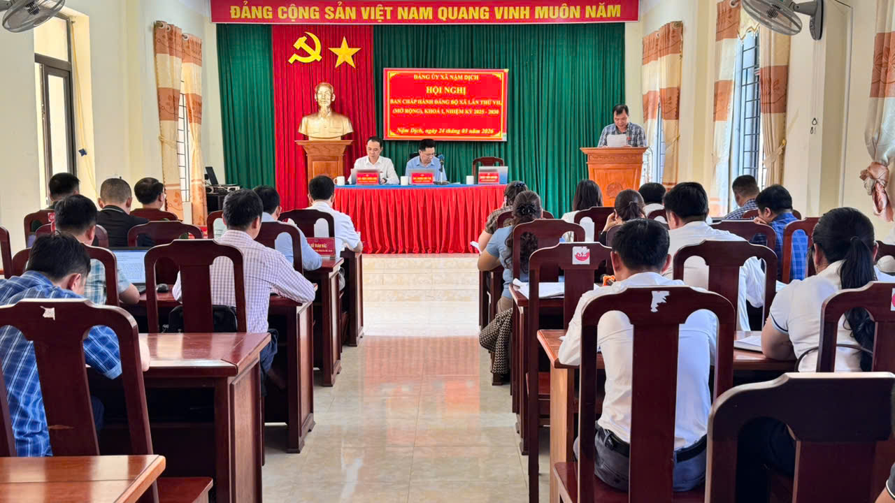 Xã Nậm Dịch tổ chức Hội nghị Ban Chấp Hành Đảng bộ xã lần thứ VII, Nhiệm kỳ 2025 – 2030 (Mở rộng)