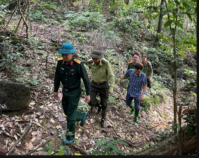 CÔNG AN XÃ HÙNG LỢI PHỐI HỢP TĂNG CƯỜNG CÔNG TÁC TUẦN TRA, BẢO VỆ RỪNG TRÊN ĐỊA BÀN