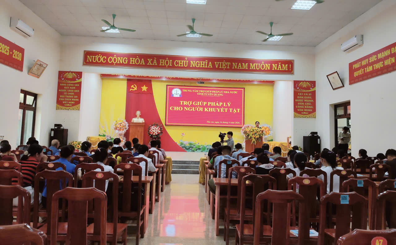 Hội nghị trợ giúp pháp lý cho Người khuyết tật trên địa bàn xã Tân An