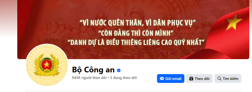 Công an tỉnh Tuyên Quang trân trọng giới thiệu Trang Fanpage của Bộ Công an