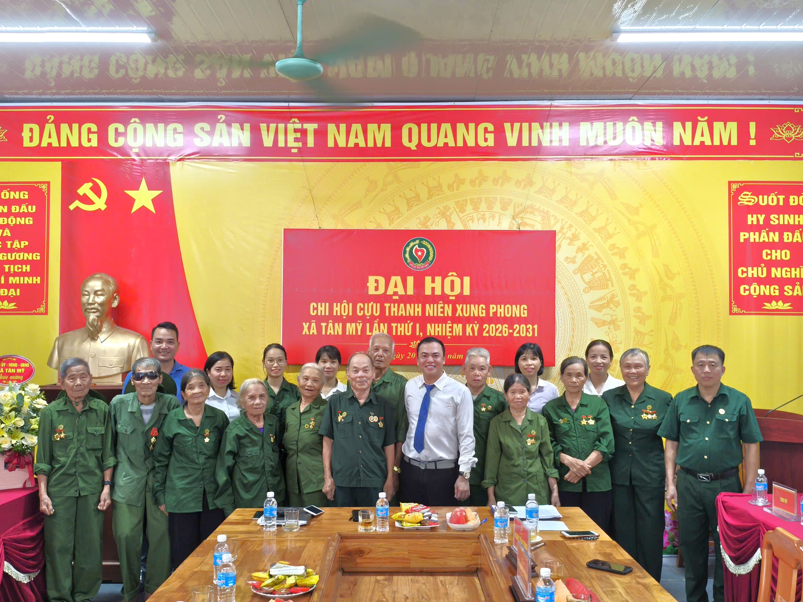 ĐẠI HỘI CHI HỘI CỰU THANH NIÊN XUNG PHONG XÃ TÂN MỸ LẦN THỨ I, NHIỆM KỲ 2026 – 2031