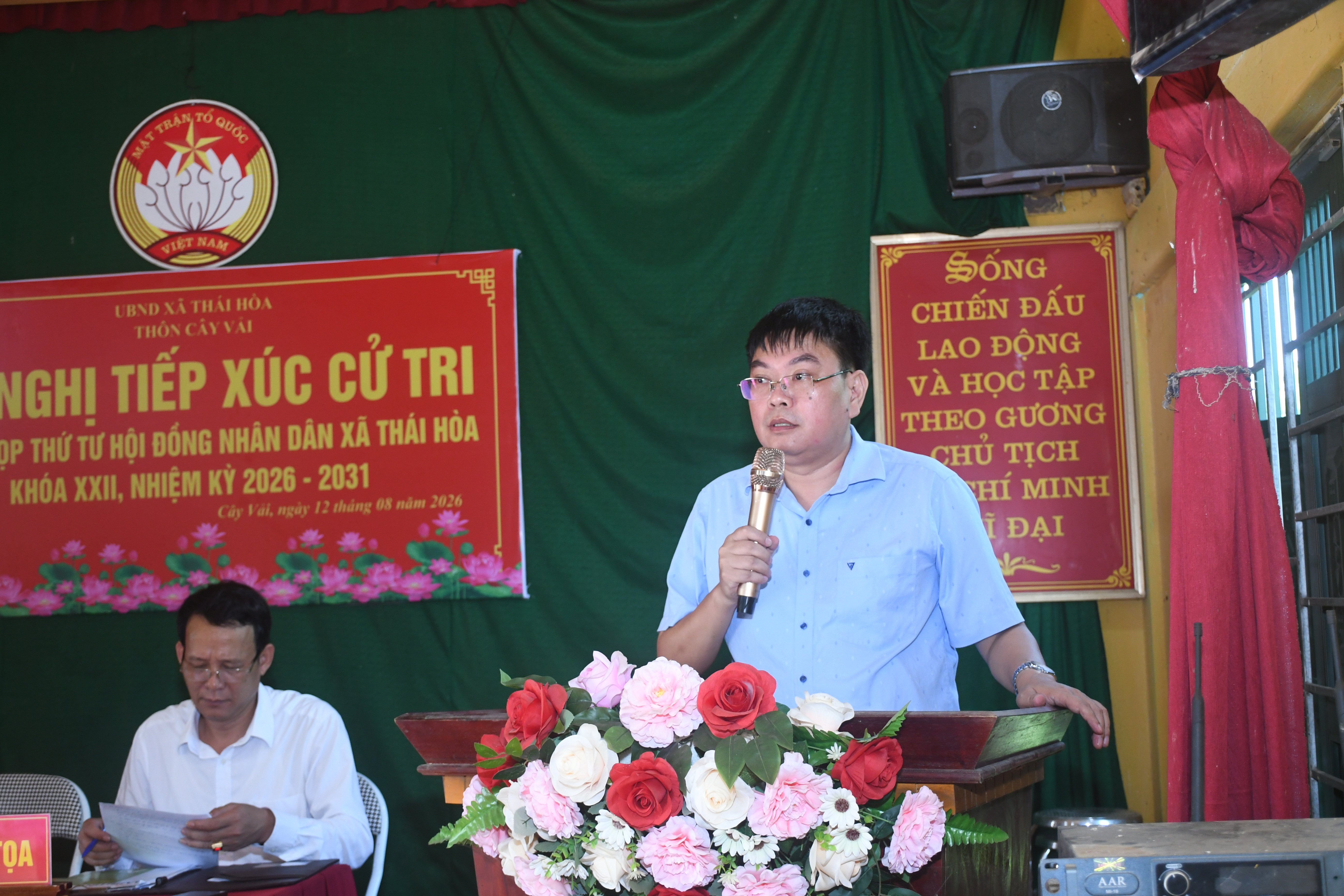 Các Tổ đại biểu HĐND xã Thái Hòa tiếp xúc cử tri tại các thôn