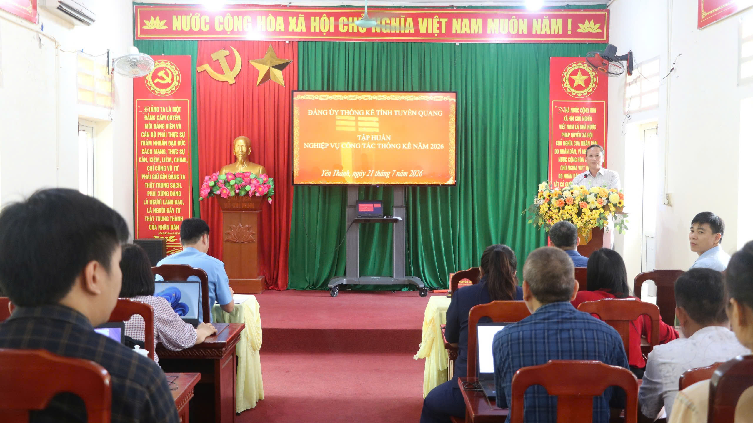Yên Thành: Tập huấn nghiệp vụ công tác thống kê