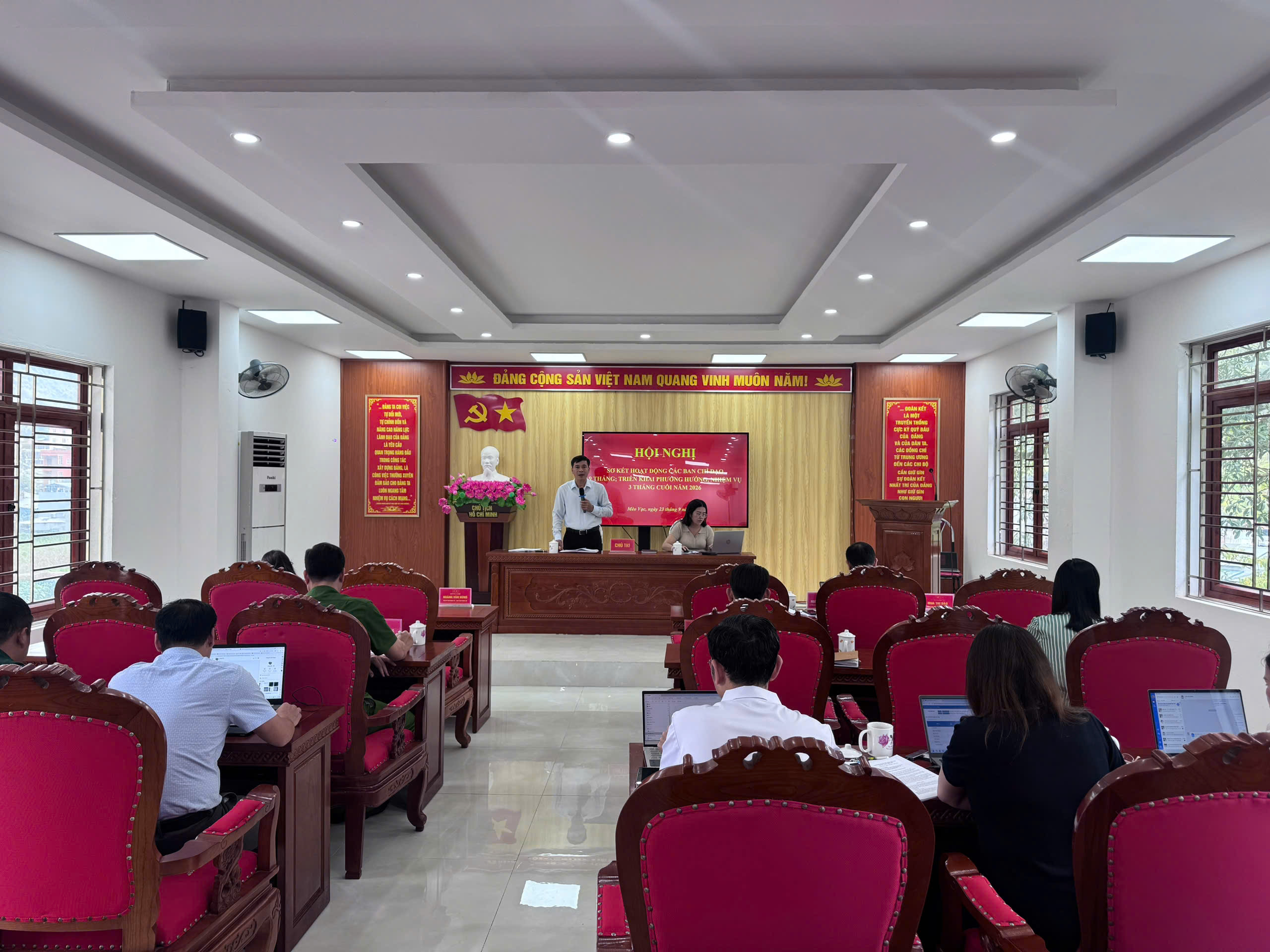 Hội nghị sơ kết hoạt động của các Ban Chỉ đạo 9 tháng đầu năm, triển khai nhiệm vụ trọng tâm 3 tháng cuối năm 2026