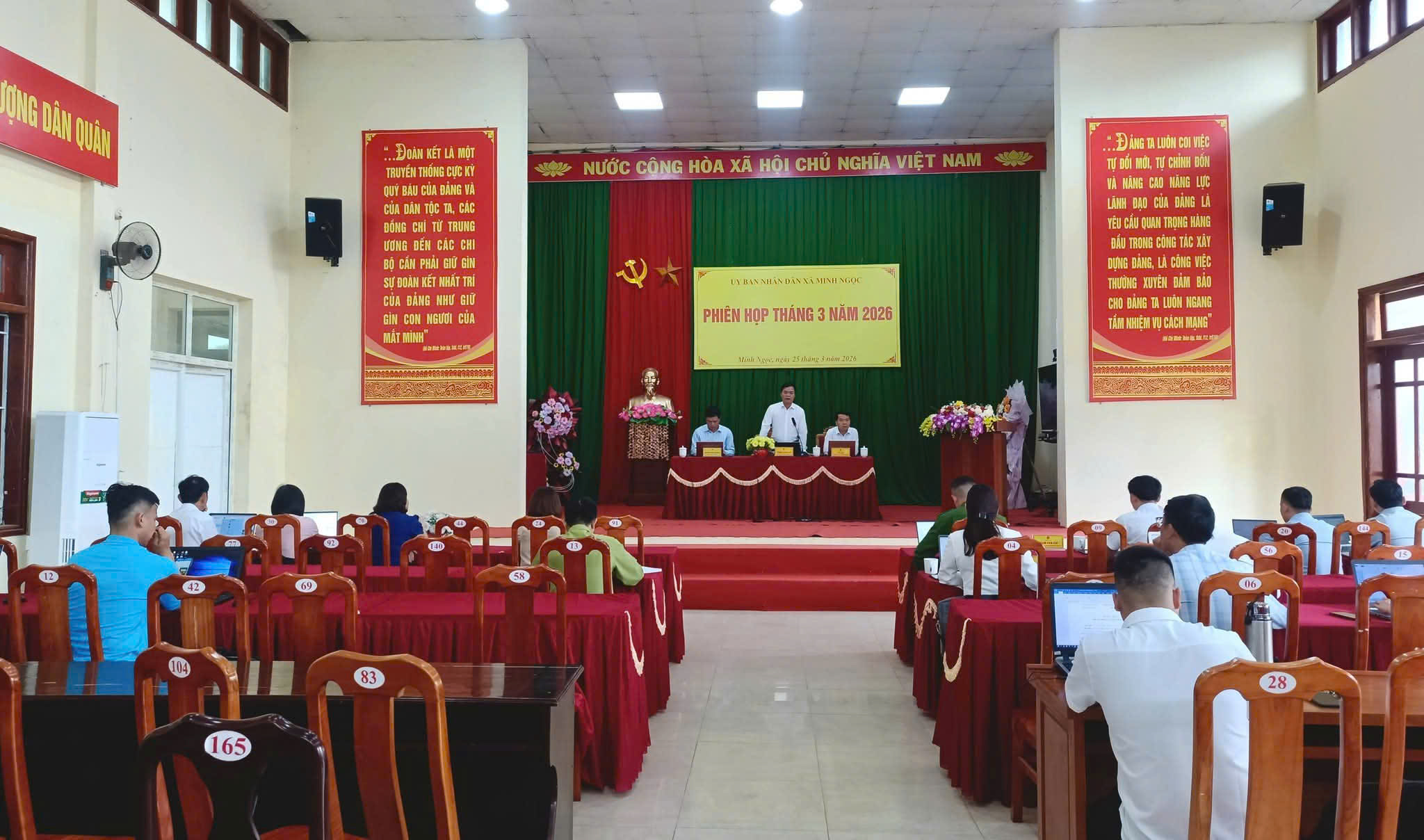 UỶ BAN NHÂN DÂN XÃ MINH NGỌC HỌP THƯỜNG KỲ THÁNG 3 NĂM 2026