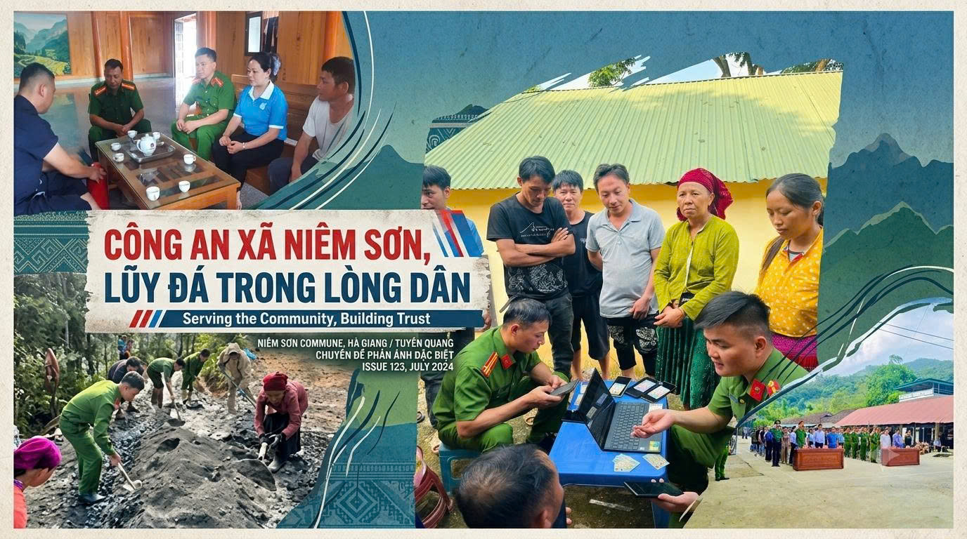 " CÔNG AN XÃ NIÊM SƠN - "LŨY ĐÁ" TRONG LÒNG DÂN"