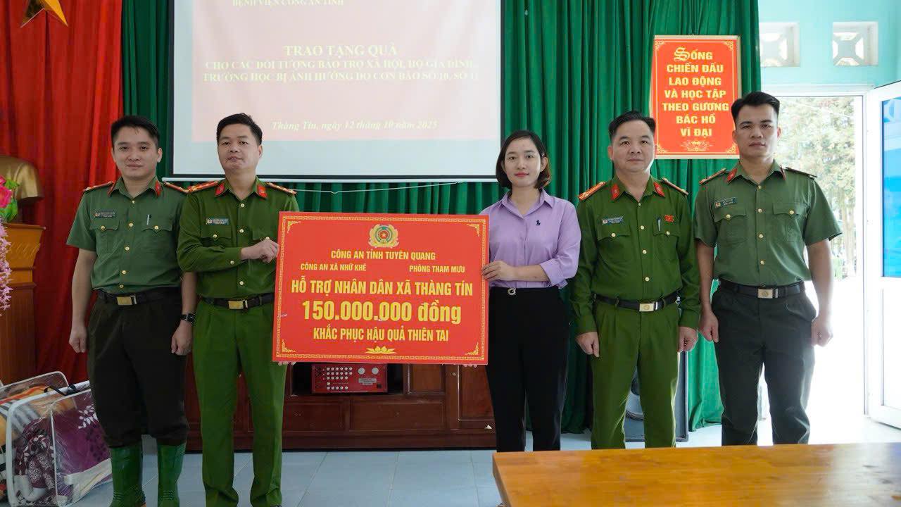 HỖ TRỢ ĐỒNG BÀO BÃO LŨ TẠI XÃ THÀNG TÍN, TỈNH TUYÊN QUANG