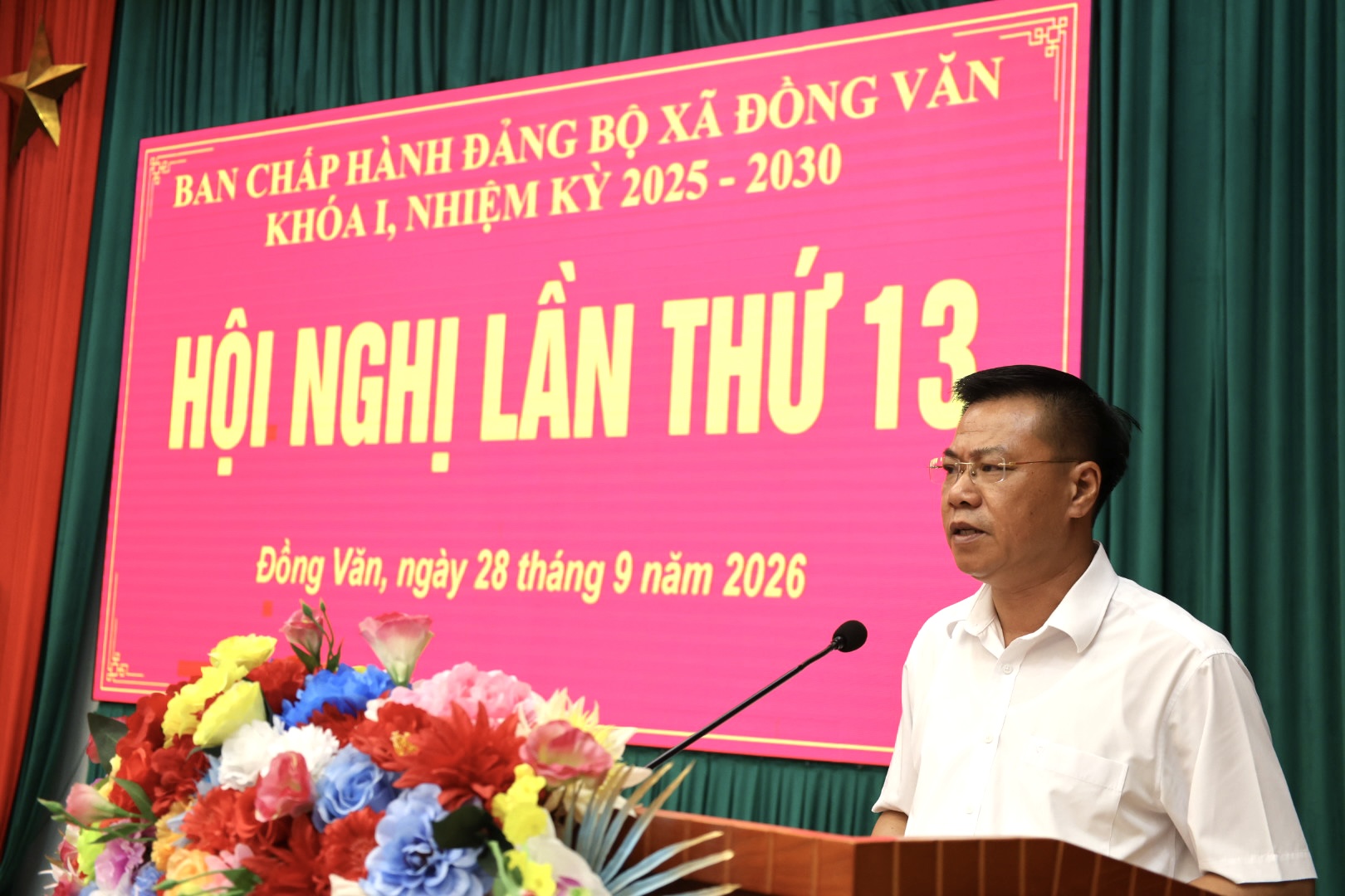 Đồng Văn tổ chức Hội nghị lần thứ XIII Ban Chấp hành Đảng bộ xã khóa I, nhiệm kỳ 2025–2030