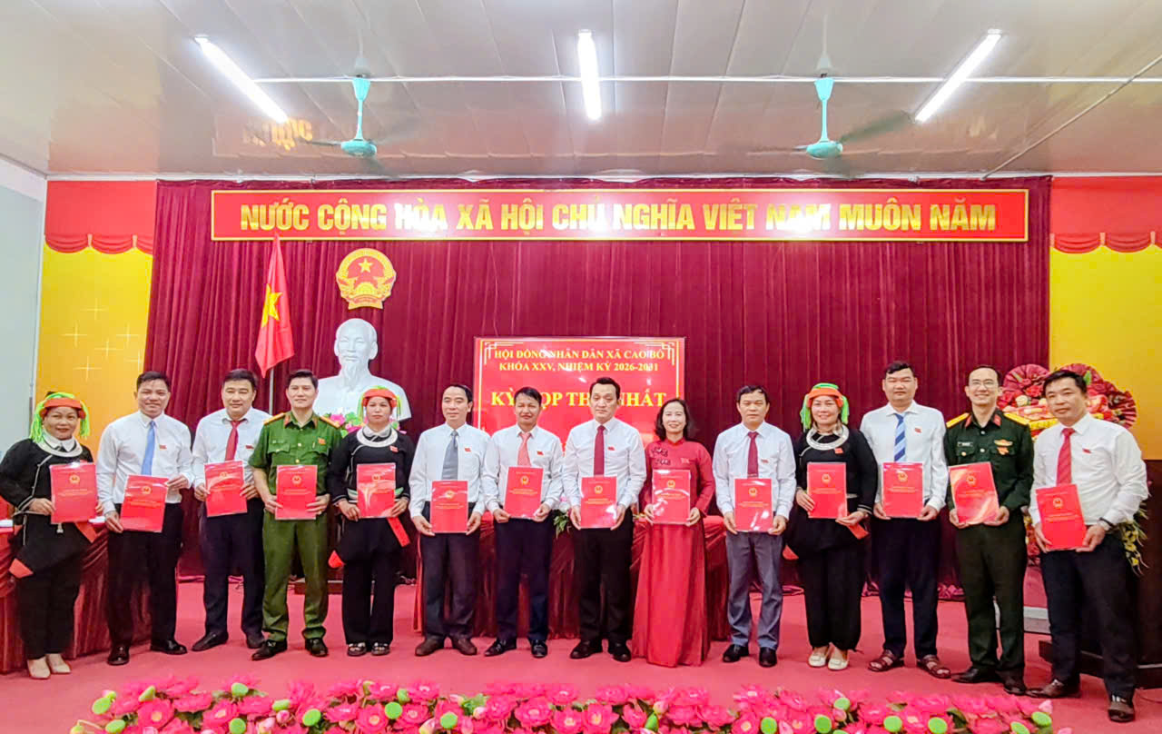 Xã Cao Bồ tổ chức Kỳ họp thứ Nhất HĐND xã khóa XXV, nhiệm kỳ 2026–2031
