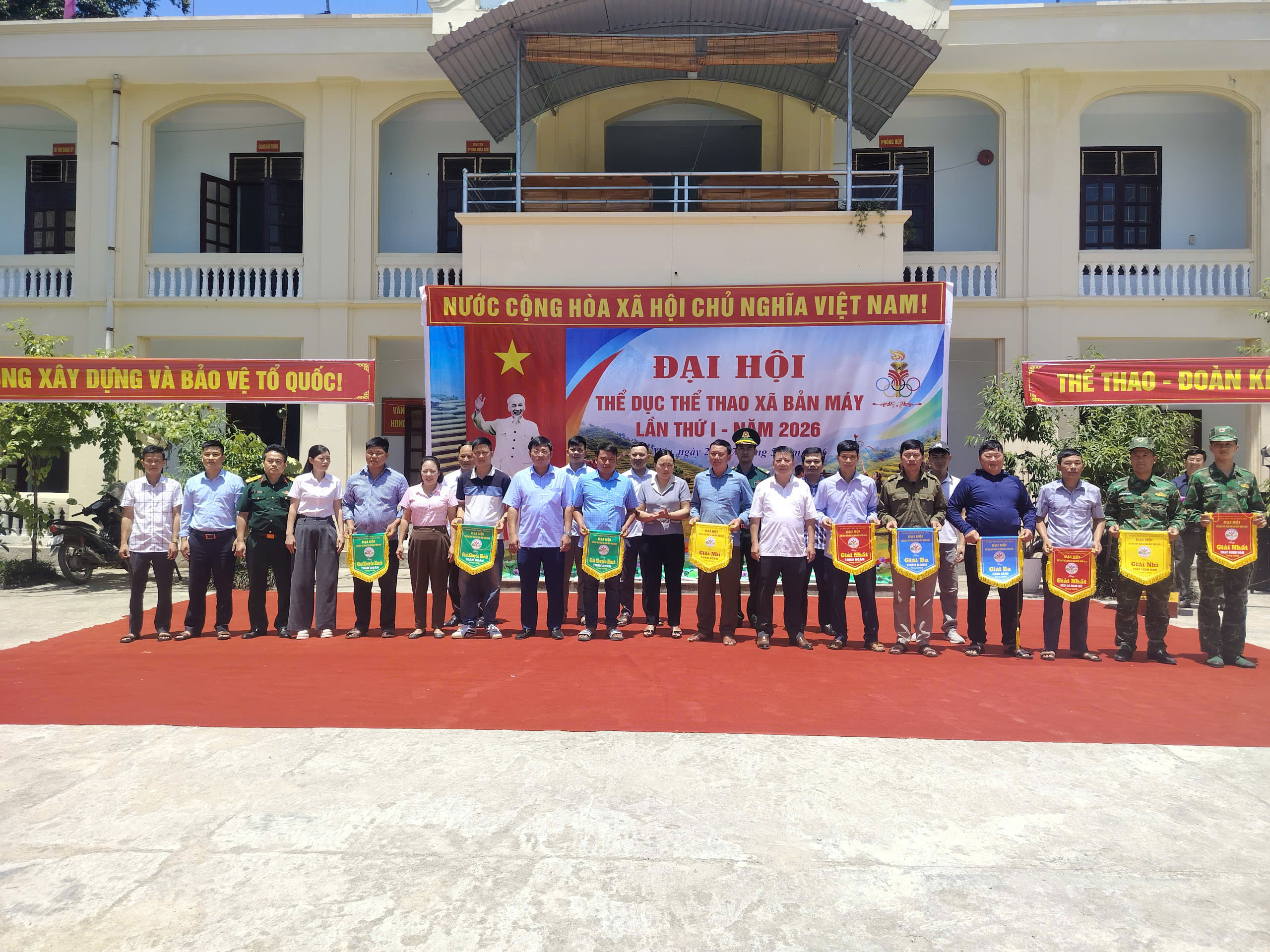 XÃ BẢN MÁY TỔ CHỨC THÀNH CÔNG ĐẠI HỘI THỂ DỤC THỂ THAO LẦN TH