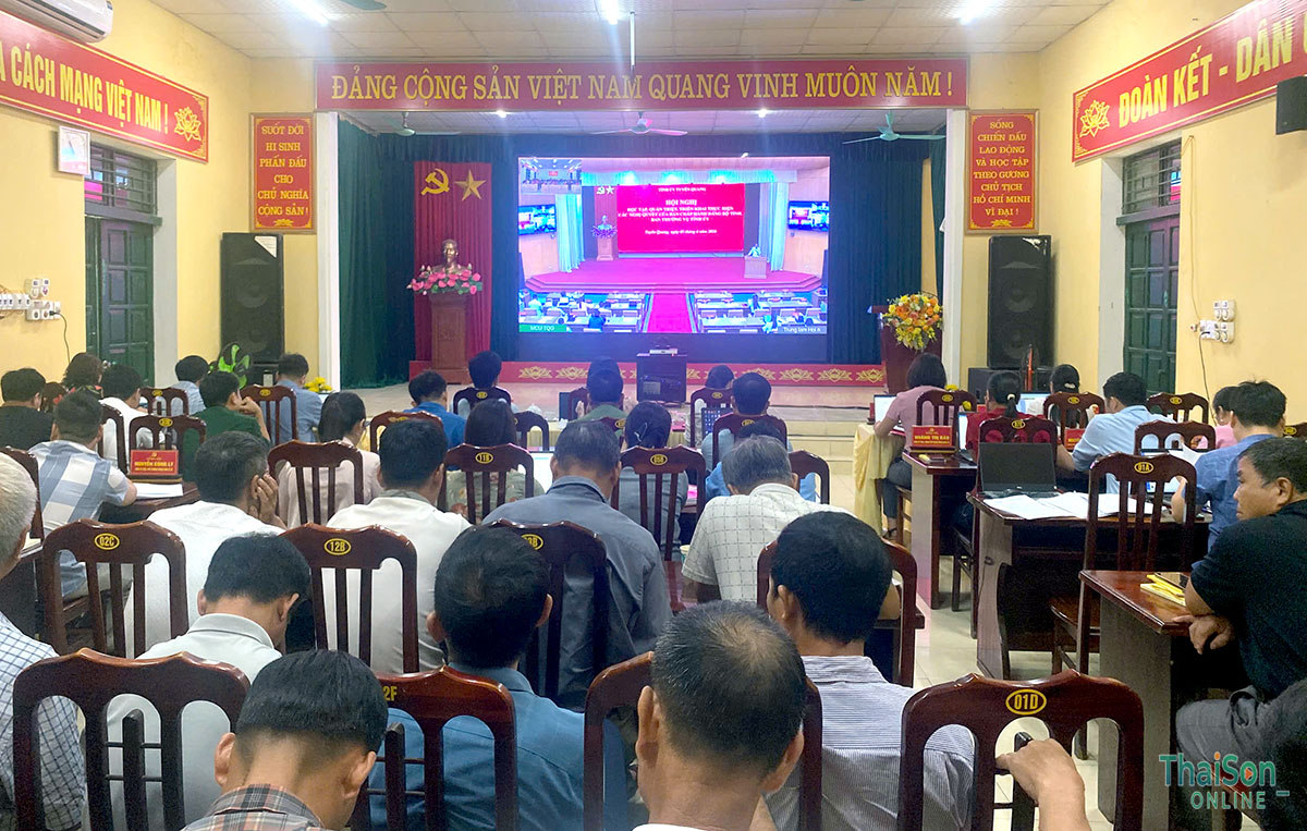 Hội nghị trực tuyến học tập, quán triệt và triển khai thực hiện các nghị quyết của Ban Chấp hành Đảng bộ tỉnh, Ban Thường vụ Tỉnh ủy.