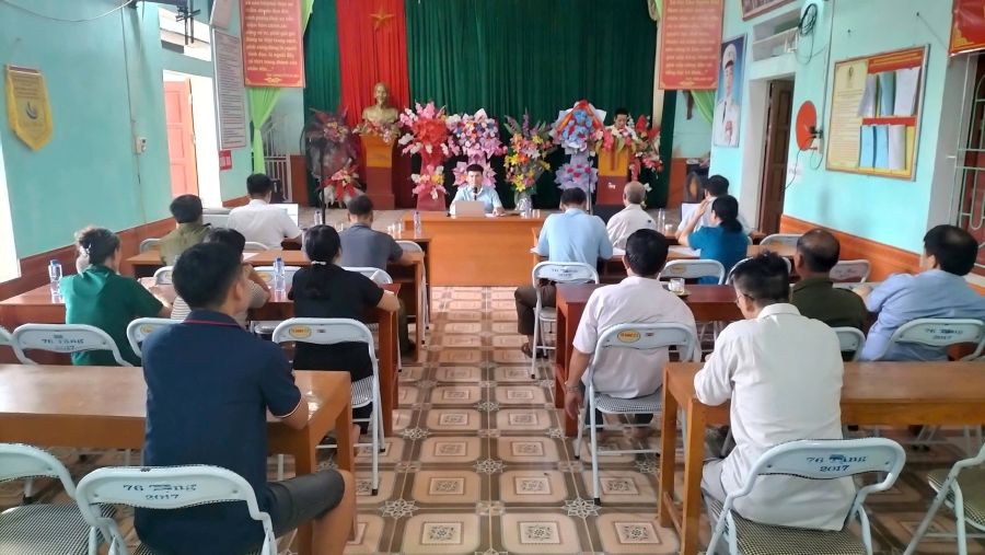 UBND xã hòa giải thành vụ tranh chấp đất đai tại thôn 10