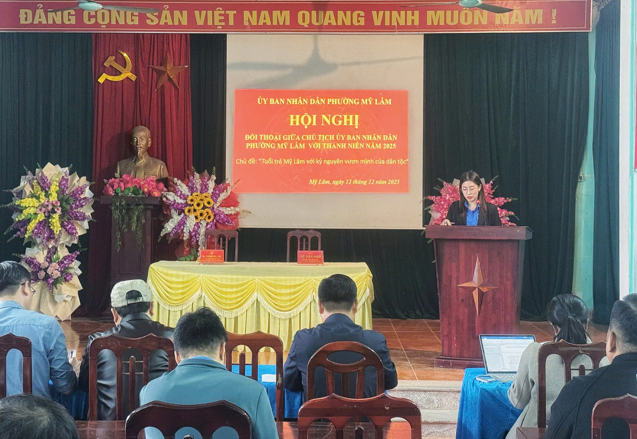 HỘI NGHỊ ĐỐI THOẠI GIỮA CHỦ TỊCH UBND PHƯỜNG MỸ LÂM VỚI THANH NIÊN NĂM 2025