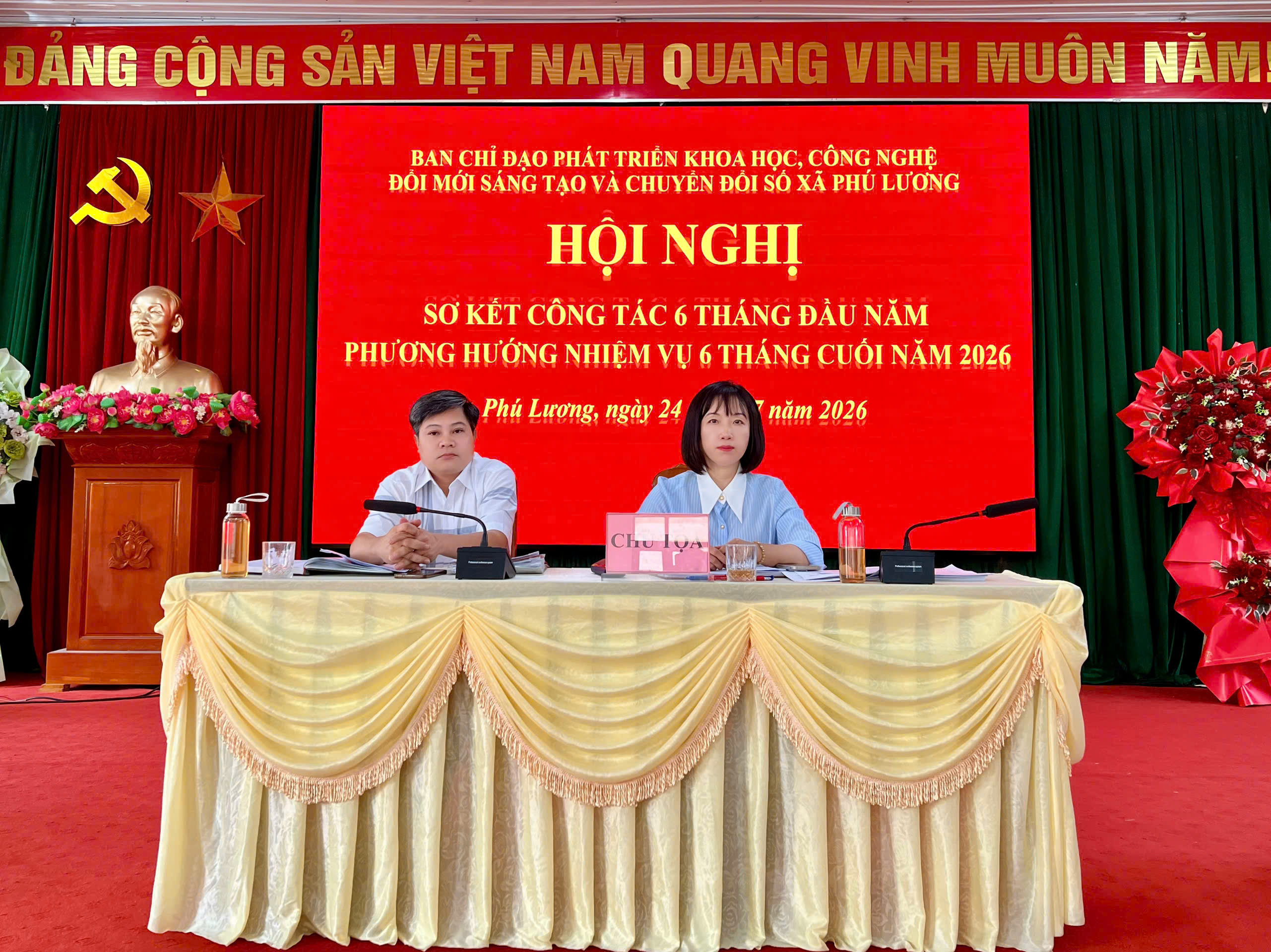 XÃ PHÚ LƯƠNG SƠ KẾT CÔNG TÁC PHÁT TRIỂN KHOA HỌC, CÔNG NGHỆ, ĐỔI MỚI SÁNG TẠO VÀ CHUYỂN ĐỔI SỐ 6 THÁNG ĐẦU NĂM 2026