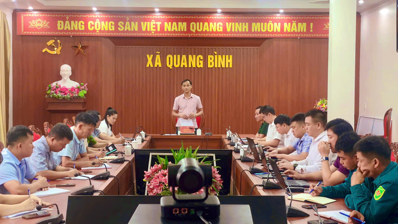 (Quang Bình – Tuyên Quang) Hội đồng Nghĩa vụ quân sự (NVQS) xã Quang Bình tổ chức họp triển khai công tác sơ tuyển, khám tuyển sức khỏe thực hiện nghĩa vụ quân sự và nghĩa vụ tham gia Công an nhân dân năm 2027