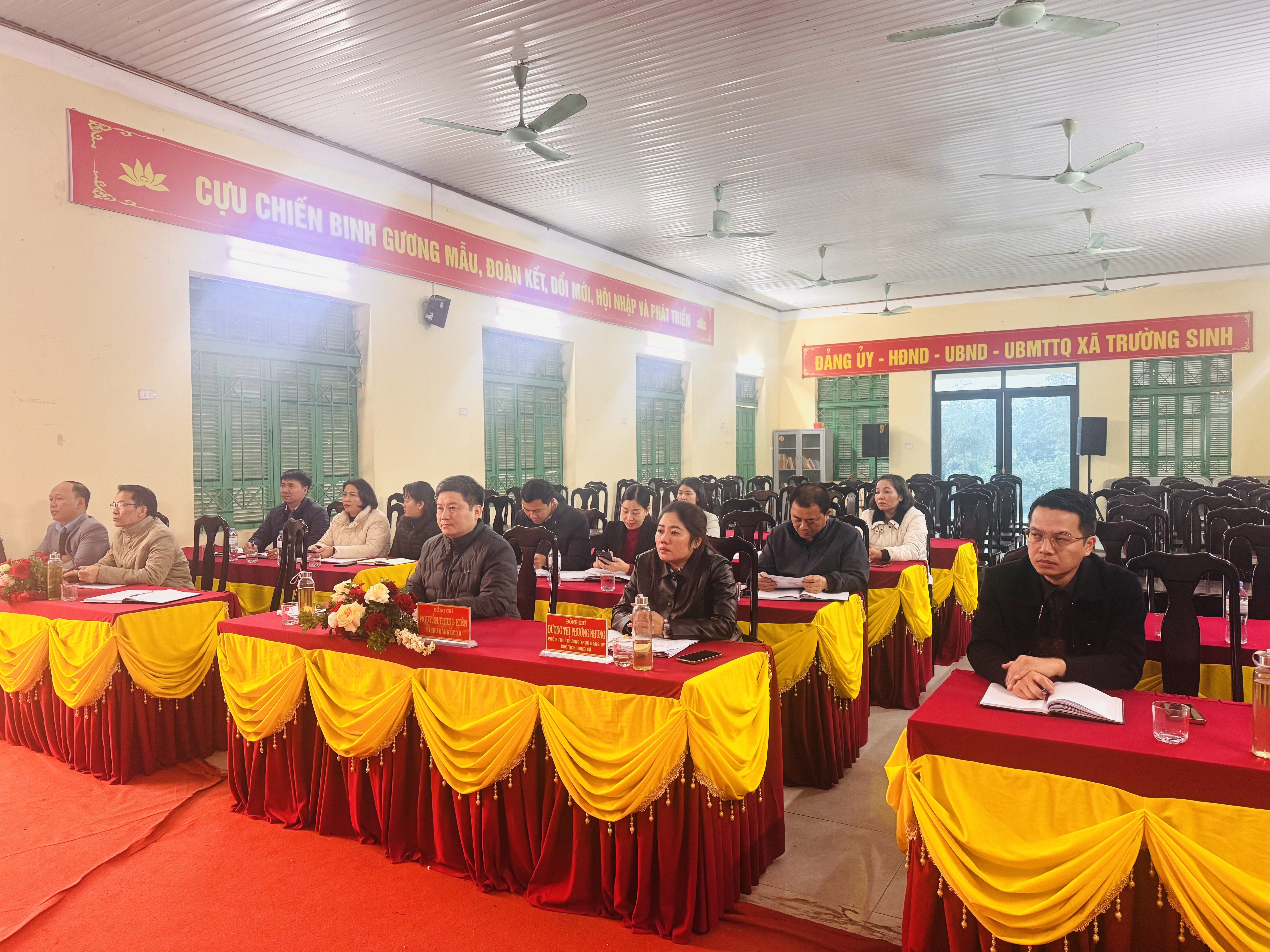 Hội nghị Ủy ban bầu cử xã Trường Sinh tổ chức phiên họp thứ hai