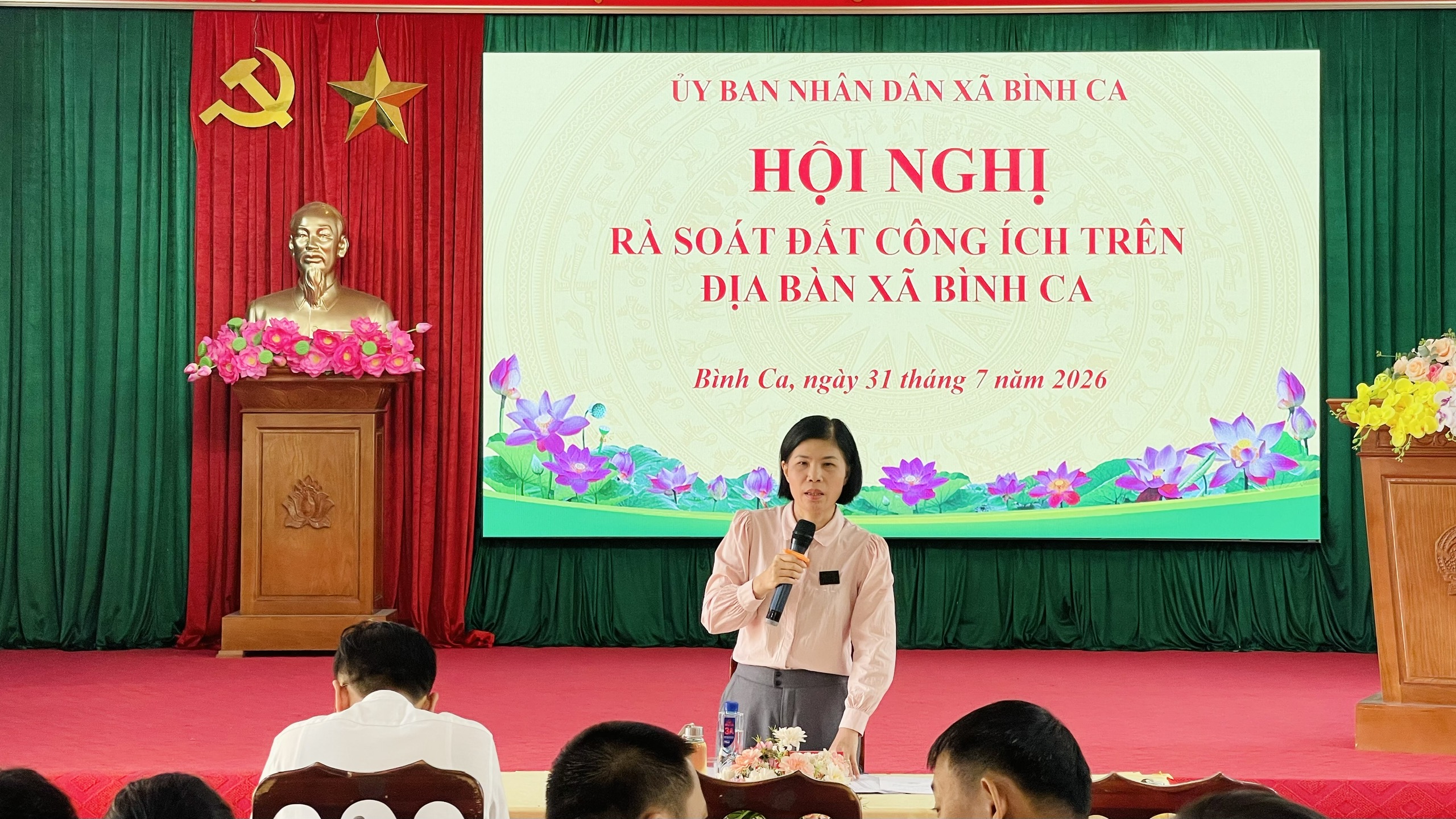 Hội nghị rà soát đất công ích trên địa bàn xã Bình Ca
