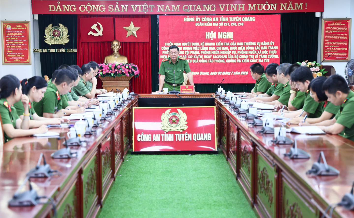 ĐẢNG ỦY CÔNG AN TỈNH: TRIỂN KHAI QUYẾT ĐỊNH, KẾ HOẠCH KIỂM TRA ĐỐI VỚI CÁC ĐẢNG ỦY TRỰC THUỘC